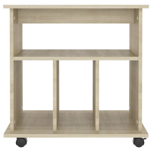 Opbevaringsskabe - Living skab med hjul 60x45x60 cm konstrueret træ sonoma-eg