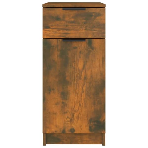 Opbevaringsskabe - Living skrivebord 33,5x50x75 cm konstrueret træ røget egetræsfarve