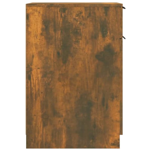 Opbevaringsskabe - Living skrivebord 33,5x50x75 cm konstrueret træ røget egetræsfarve