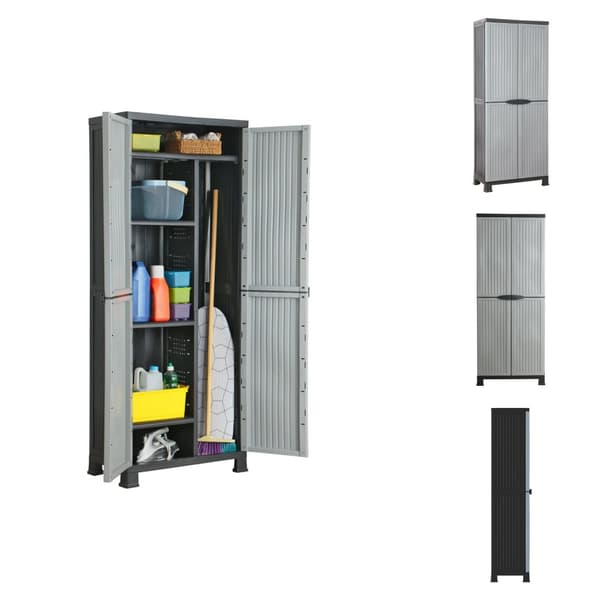 Opbevaringsskabe - Living plastskab 68x39x171,5 cm