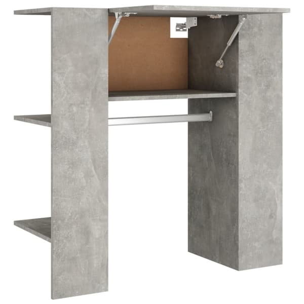 Förvaringsskåp & garderober - Living Hallskåp betonggrå 97,5x37x99 cm konstruerat trä
