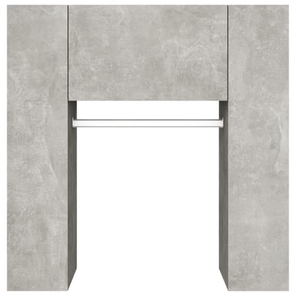 Förvaringsskåp & garderober - Living Hallskåp betonggrå 97,5x37x99 cm konstruerat trä
