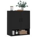 Miniatyrbillede 4 af 11: Opbevaringsskabe - Living vægskab 60x31x70 cm konstrueret træ sort