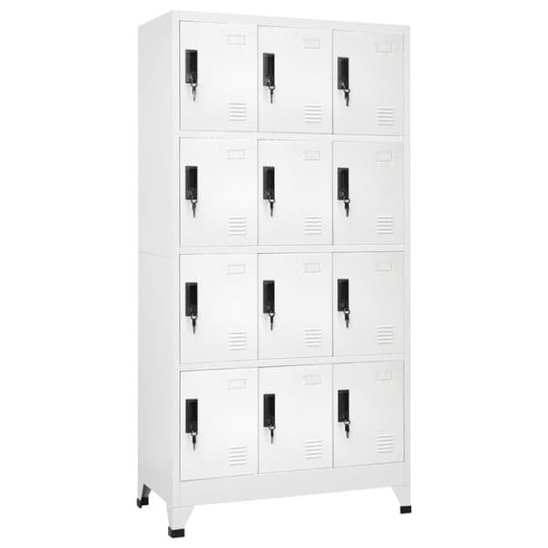 Opbevaringsskabe - Living skab 90x45x180 cm stål hvid