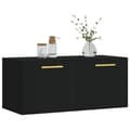 Miniatyrbillede 4 af 11: Opbevaringsskabe - Living vægskab 80x36,5x35 cm konstrueret træ sort