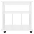 Miniatyrbillede 5 af 8: Rulleskab 60x45x60 cm konstrueret træ hvid - Opbevaringsskab - Opbevaringsskabe - Home & Living
