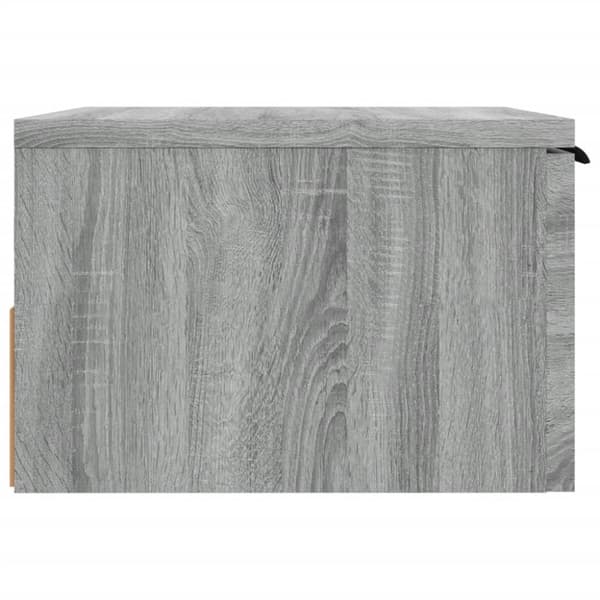 Väggmonterat sängbord grå sonoma 34x30x20 cm - Sängbord - Nattduksbord - Home & Living