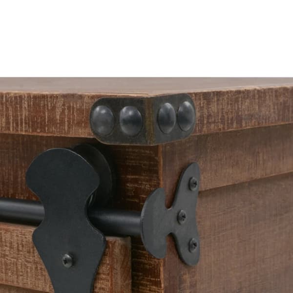 Skab 64x33,5x75 cm massivt grantræ brun - Skab - Skabe - Home & Living