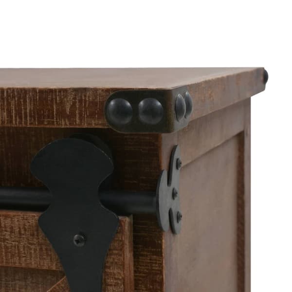 Skab 64x33,5x75 cm massivt grantræ brun - Skab - Skabe - Home & Living
