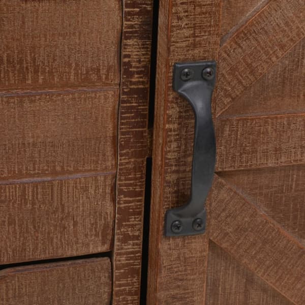 Skab 64x33,5x75 cm massivt grantræ brun - Skab - Skabe - Home & Living
