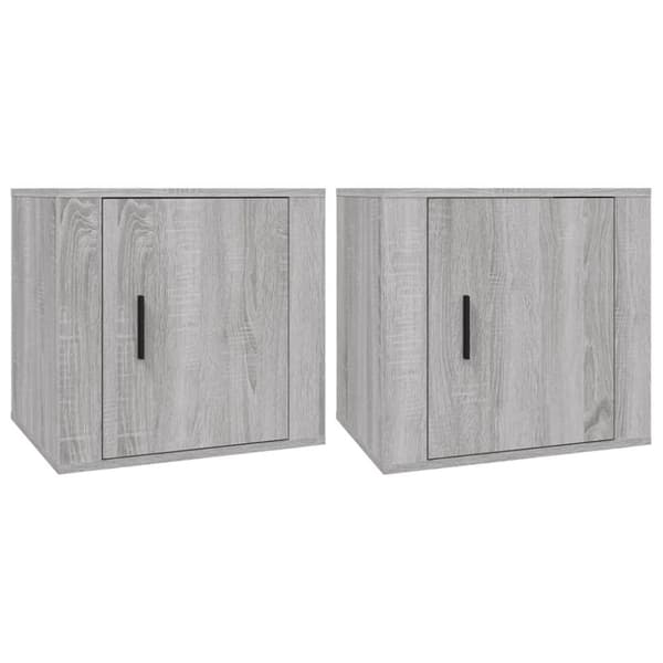 Sengeborde 50x39x47 cm 2 stk. Grå sonoma-eg - Sengebord - Sengeborde - Home & Living