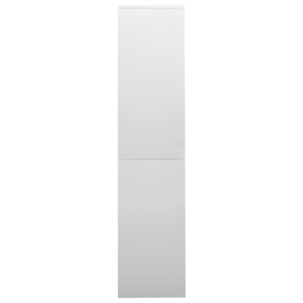 Dokumentskåp med skjutdörr ljusgrå 90x40x180 cm stål - Dokumentskåp - Kontorsskåp - Home & Living