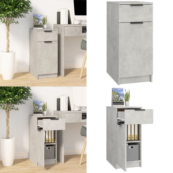 Skrivebord 33,5x50x75 cm konstrueret træ betongrå - Skrivebord - Skriveborde - Home & Living