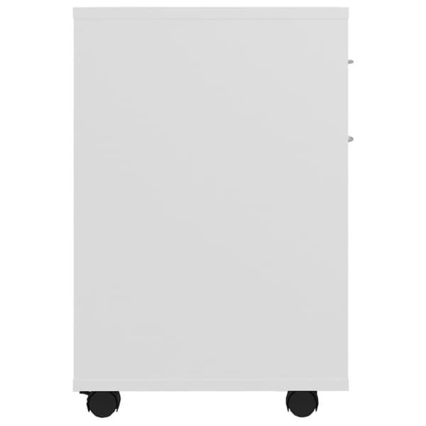 Rulleskab 45x38x54 cm konstrueret træ hvid - Opbevaringsskab - Opbevaringsskabe - Home & Living