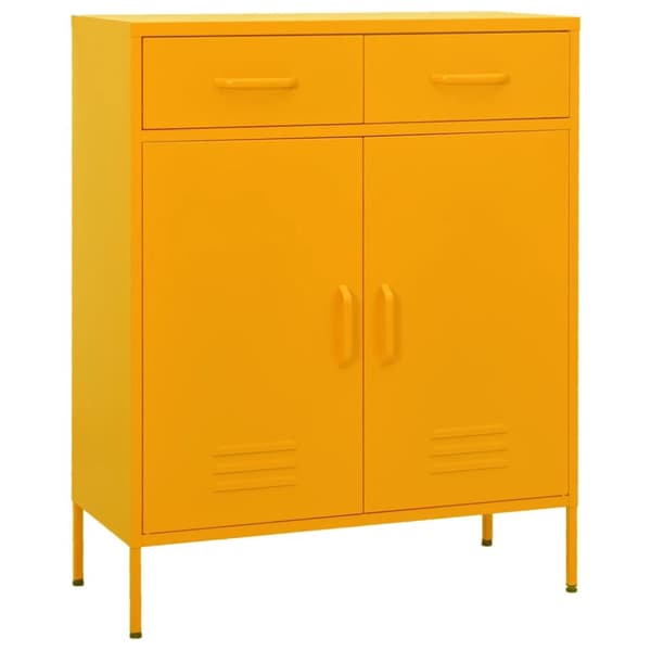Opbevaringsskab 80x35x101,5 cm stål sennepsgul - Opbevaringsskab - Opbevaringsskabe - Home & Living