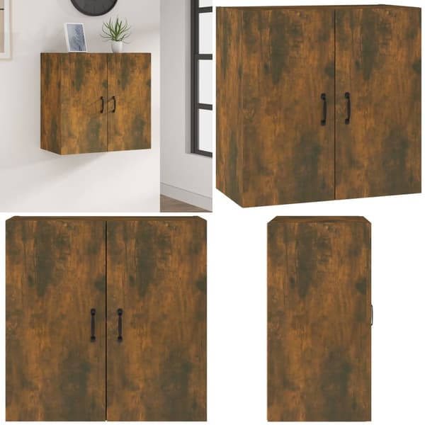 Vægskab 60x31x60 cm konstrueret træ røget egetræsfarve - Vægskab - Vægskabe - Home & Living