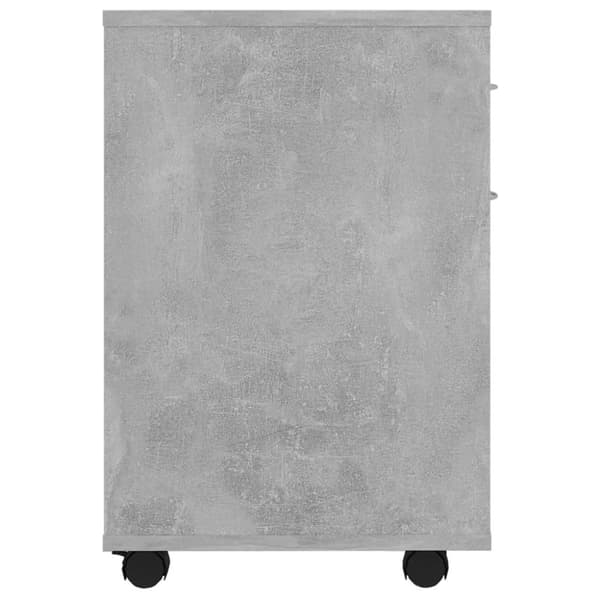 Kaappi pyörillä betoninharmaa 45x38x54 cm tekninen puu - Varastokaappi - Varastokaapit - Home & Living