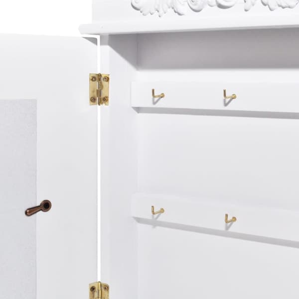 Nøgleskab med billedramme hvid - Nøgleskab - Nøgleskabe - Home & Living