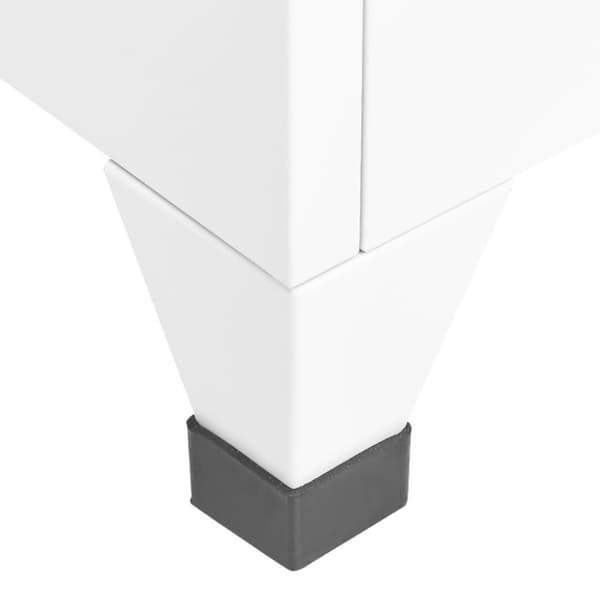 Skab 90x45x180 cm stål hvid - Skab - Skabe - Home & Living