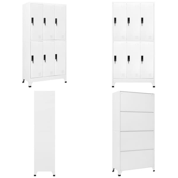 Skab 90x45x180 cm stål hvid - Skab - Skabe - Home & Living