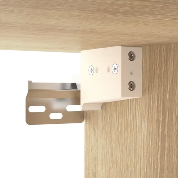 Væghængt sengebord 34x30x20 cm sonoma-eg - Væghængt Sengebord - Væghængte Sengeborde - Home & Living