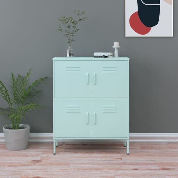 Opbevaringsskab 80x35x101,5 cm stål mintgrøn - Opbevaringsskab - Opbevaringsskabe - Home & Living