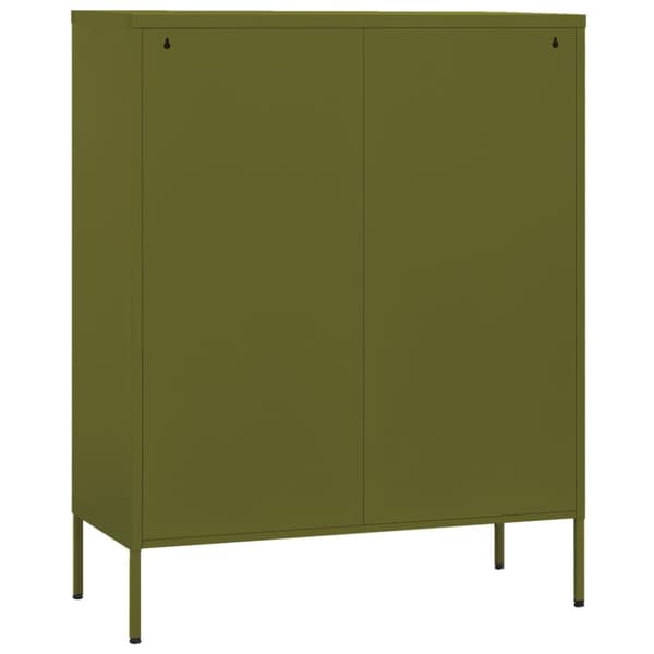 Opbevaringsskab 80x35x101,5 cm stål olivengrøn - Opbevaringsskab - Opbevaringsskabe - Home & Living