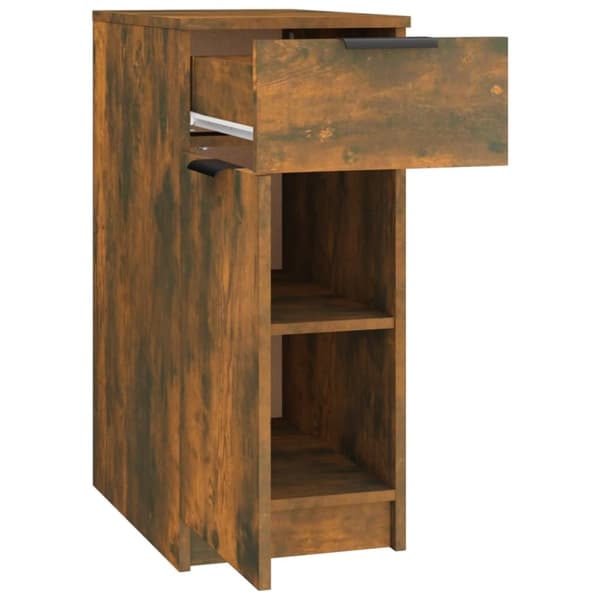 Skrivebord 33,5x50x75 cm konstrueret træ røget egetræsfarve - Skrivebord - Skriveborde - Home & Living