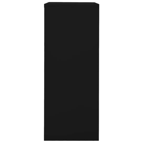 Dokumentskåp svart 90x40x102 cm stål - Kontorsskåp - Skåp - Home & Living