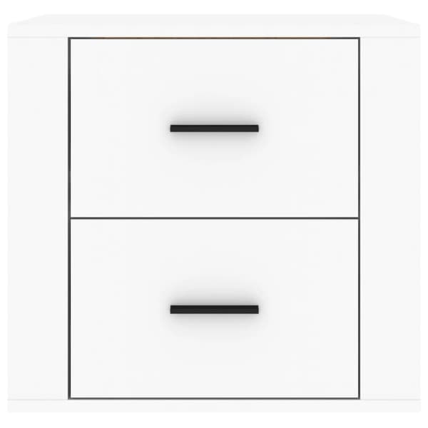 Väggmonterade sängbord vit 50x36x47 cm - Sängbord - Nattduksbord - Home & Living