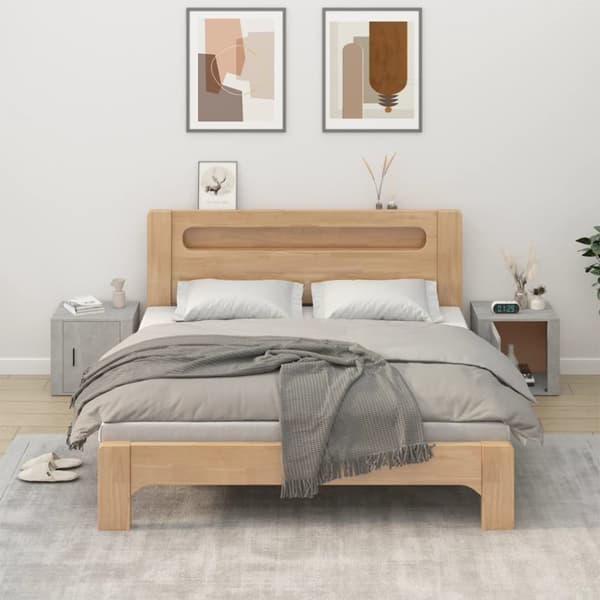 Yöpöydät 2 kpl betoninharmaa 50x39x47 cm - Yöpöytä - Yöpöydät - Home & Living