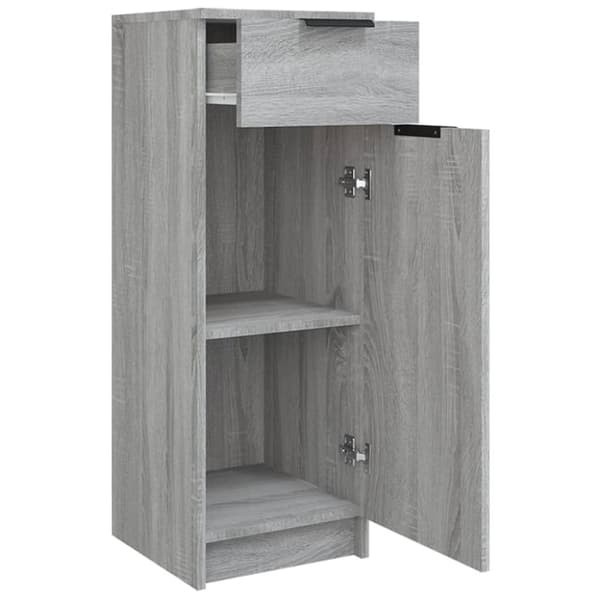Badeværelsesskab 32x34x90 cm konstrueret træ grå sonoma-eg - Badeværelsesskab - Badeværelsesskabe - Home & Living
