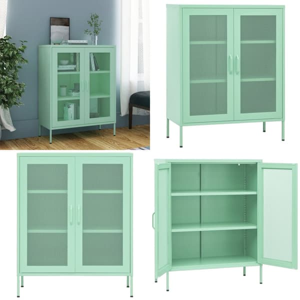 Opbevaringsskab 80x35x101,5 cm stål mintgrøn - Opbevaringsskab - Opbevaringsskabe - Home & Living