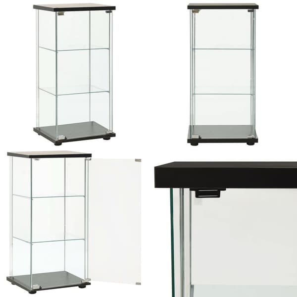 Opbevaringsskab hærdet glas sort - Opbevaringsskab - Opbevaringsskabe - Home & Living