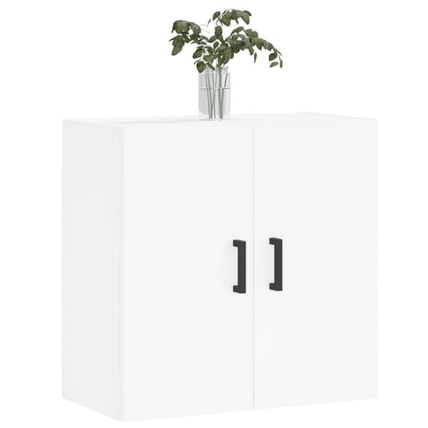 Seinäkaappi valkoinen 60x31x60 cm tekninen puu - Seinäkaappi - Seinäkaapit - Home & Living