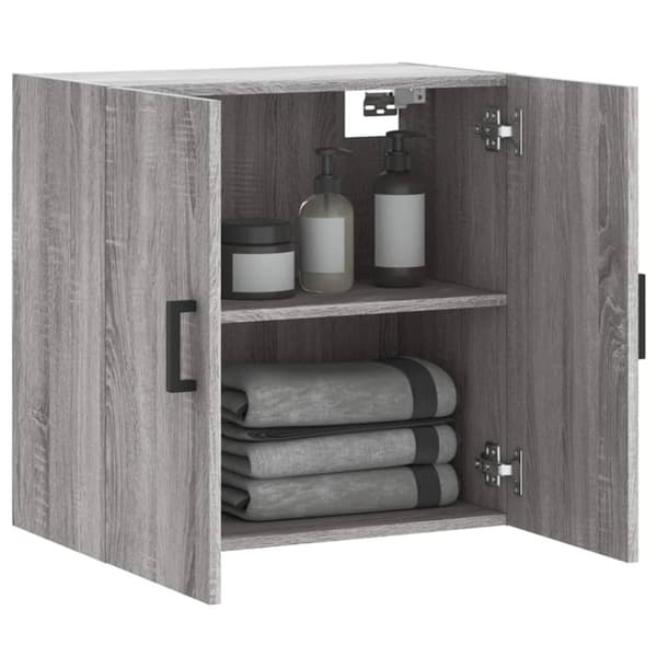 Vægskab 60x31x60 cm konstrueret træ grå sonoma-eg - Vægskab - Vægskabe - Home & Living