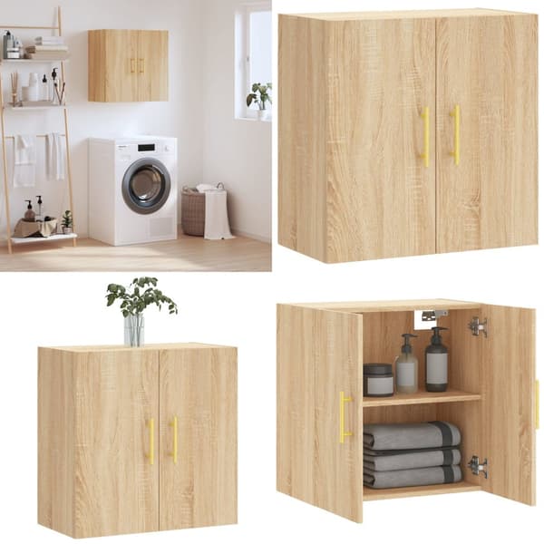 Vægskab 60x31x60 cm konstrueret træ sonoma-eg - Vægskab - Vægskabe - Home & Living