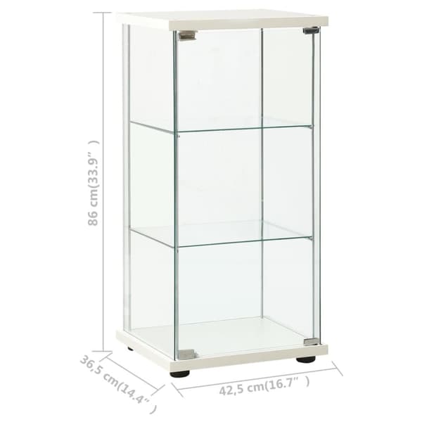 Förvaringsskåp härdat glas vit - Förvaringsskåp - Skåp - Home & Living