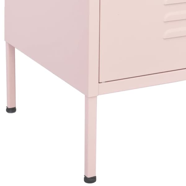 Förvaringsskåp rosa 80x35x101,5 cm stål - Skänk - Skänkar - Home & Living