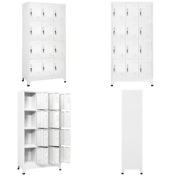 Lockerskab med 12 rum 90x45x180 cm - Skab - Skabe - Home & Living