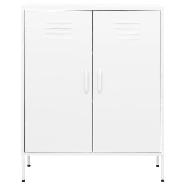 Opbevaringsskab 80x35x101,5 cm stål hvid - Opbevaringsskab - Opbevaringsskabe - Home & Living