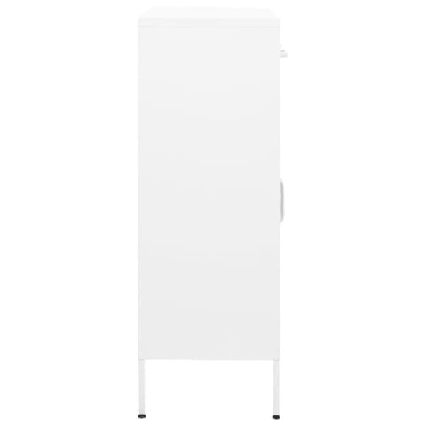 Opbevaringsskab 80x35x101,5 cm stål hvid - Opbevaringsskab - Opbevaringsskabe - Home & Living