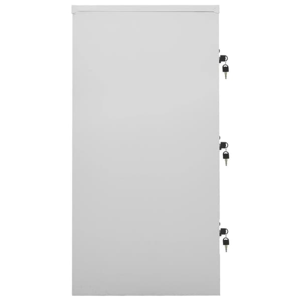 Förvaringsskåp 5 st ljusgrå och blå 90x45x92,5 cm stål - Klädskåp För Omklädningsrum - Klädskåp Omklädningsrum - Home & Living