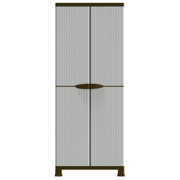 Opbevaringsskab 68x39x171,5 cm rattandesign plastik - Skab - Skabe - Home & Living