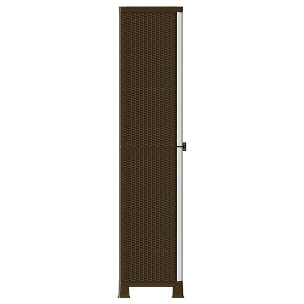 Opbevaringsskab 68x39x171,5 cm rattandesign plastik - Skab - Skabe - Home & Living