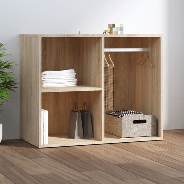 Skab 80x40x65 cm konstrueret træ sonoma-eg - Kosmetikskab - Kosmetikskabe - Home & Living