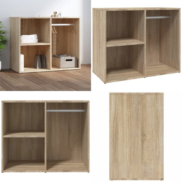 Skab 80x40x65 cm konstrueret træ sonoma-eg - Kosmetikskab - Kosmetikskabe - Home & Living