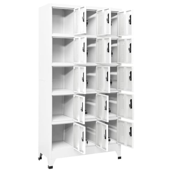 Skab 90x40x180 cm stål hvid - Skab - Skabe - Home & Living