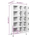 Miniatyrbillede 9 af 10: Skab 90x40x180 cm stål hvid - Skab - Skabe - Home & Living