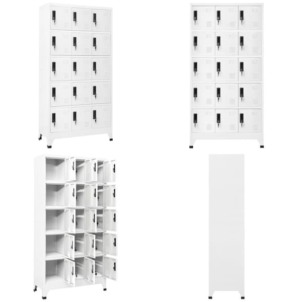 Skab 90x40x180 cm stål hvid - Skab - Skabe - Home & Living
